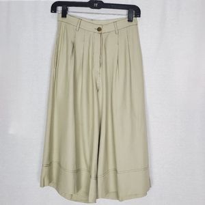 Valija Cream Culote Cropped Pants